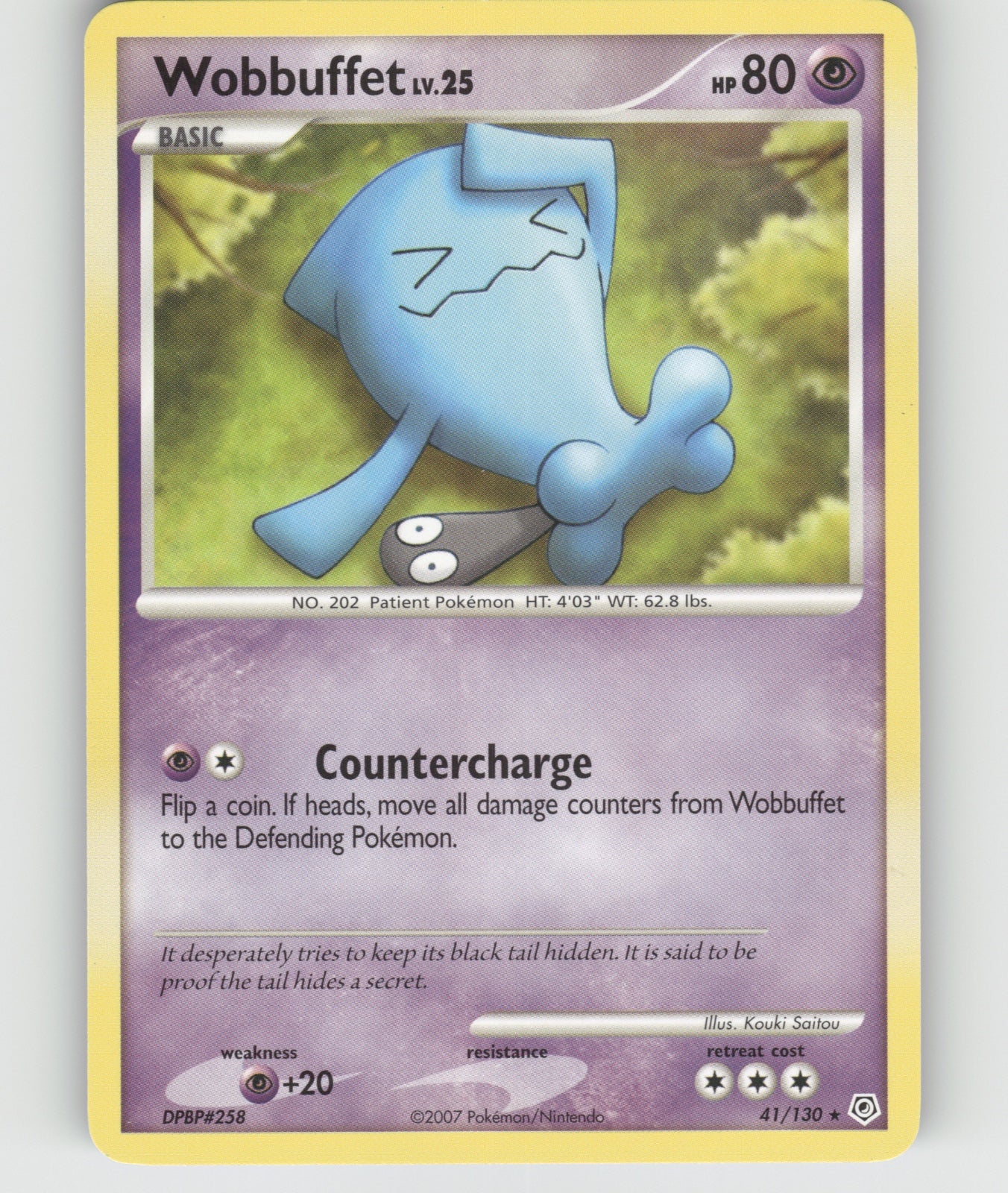 Wobbuffet Rare Diamond and Pearl 41/130 NM