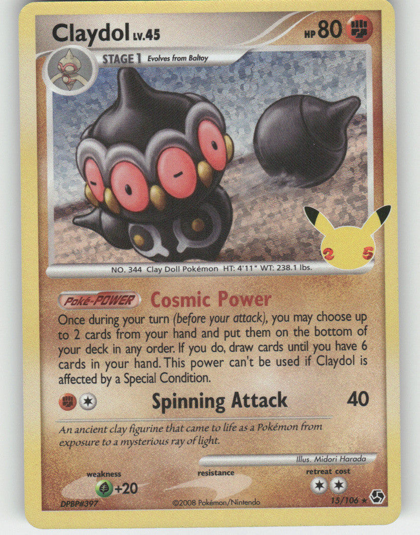 Claydol Holo Classic Collection Celebrations: Classic Collection 15/106 NM