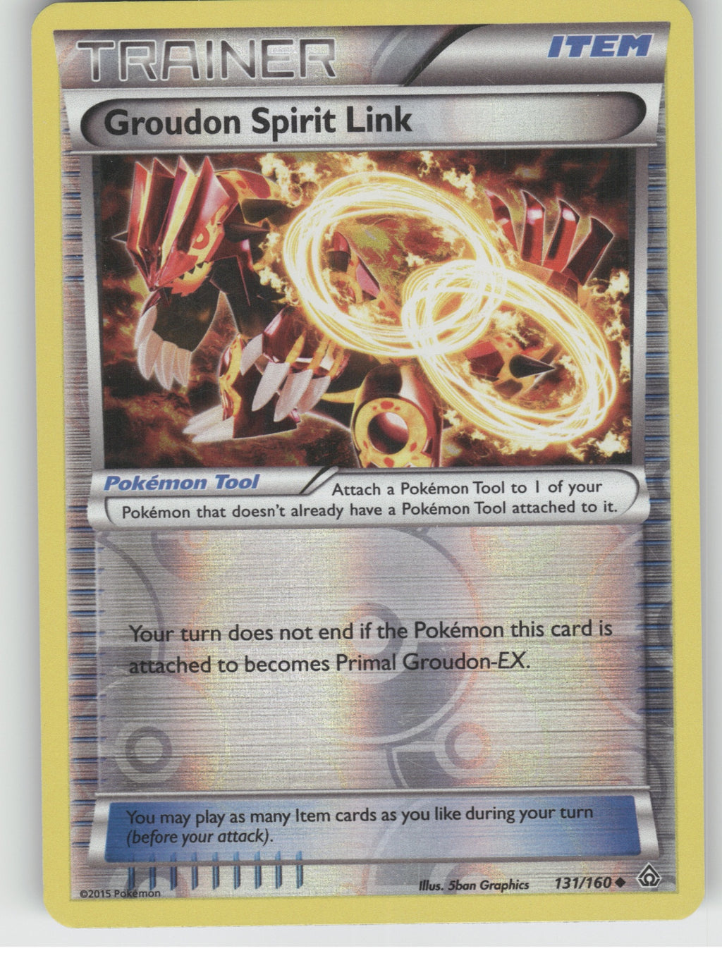 Groudon Spirit Link Reverse Holo Uncommon XY - Primal Clash 131/160 NM