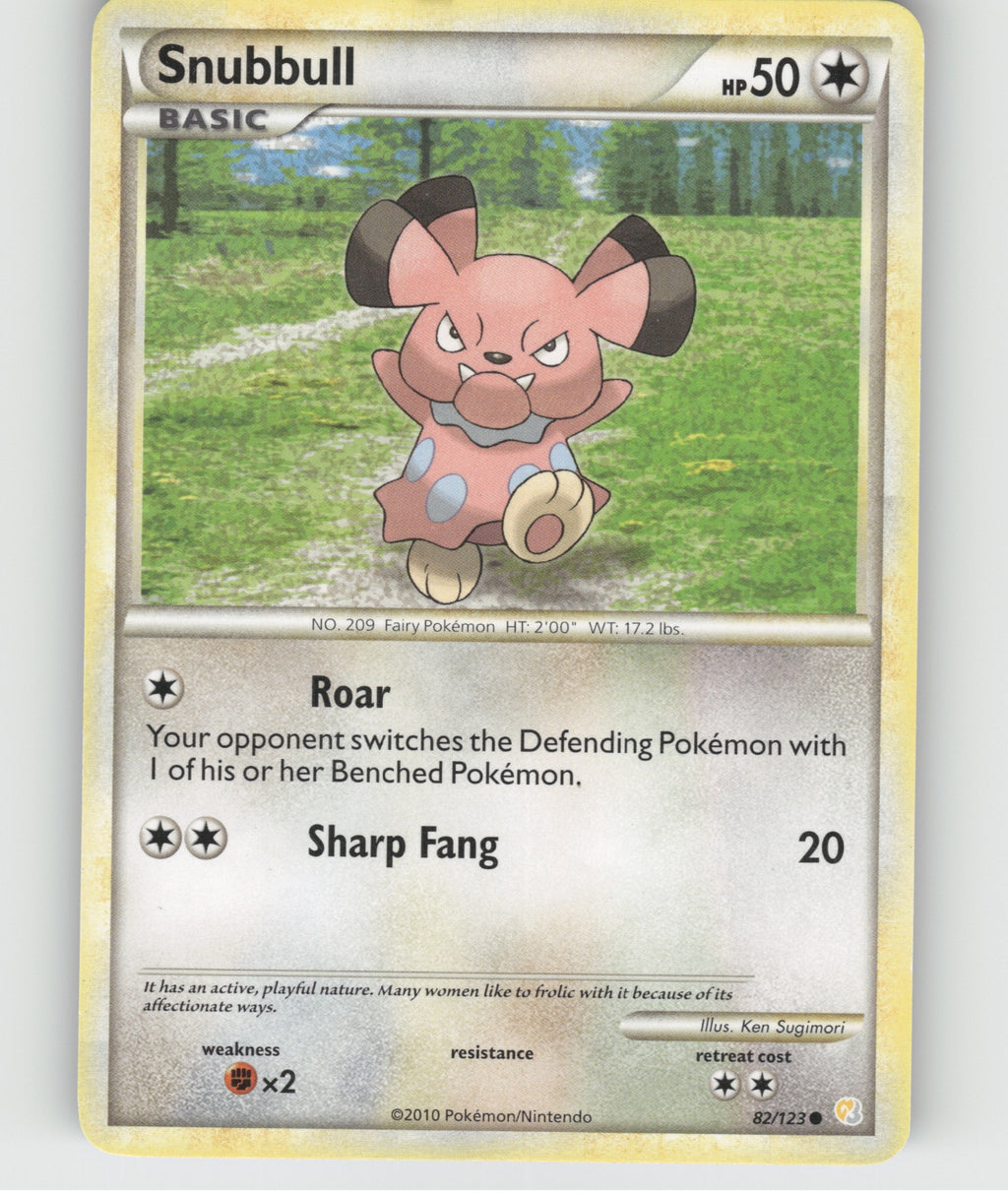 Snubbull Common HeartGold SoulSilver 82/123 NM