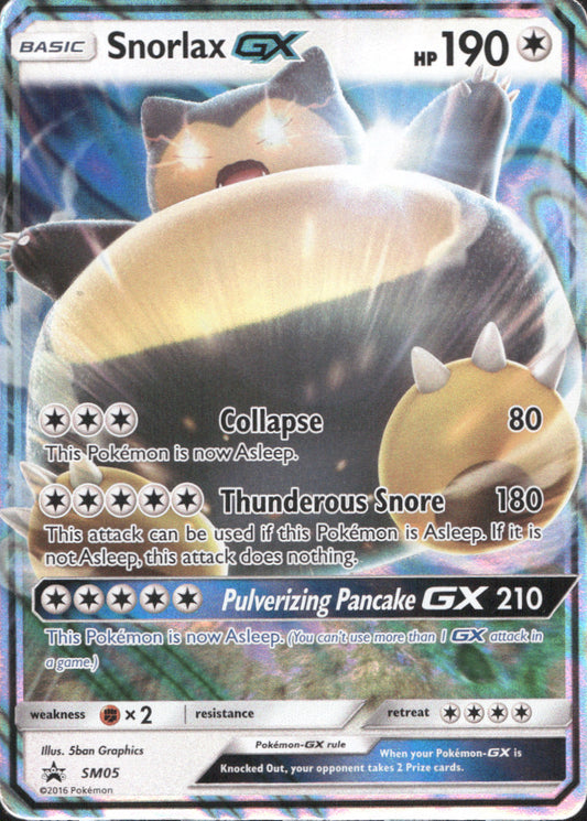 Snorlax GX Holo Promo SM Promos SM05 NM