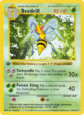 Beedrill Unlimited Rare Base Set (Shadowless) 017/102 NM