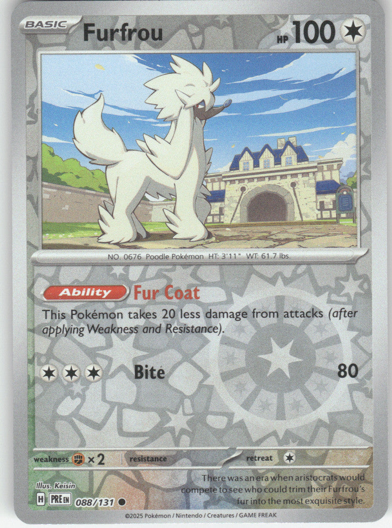 Furfrou Reverse Holo Common SV: Prismatic Evolutions 088/131 NM