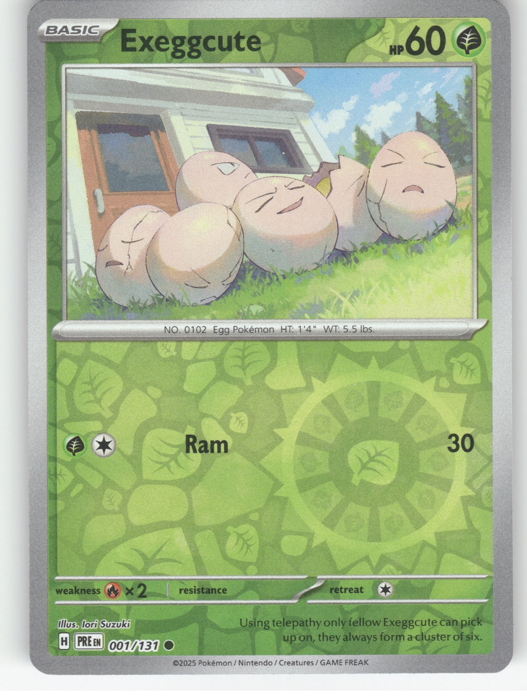 Exeggcute Reverse Holo Common SV: Prismatic Evolutions 001/131 NM