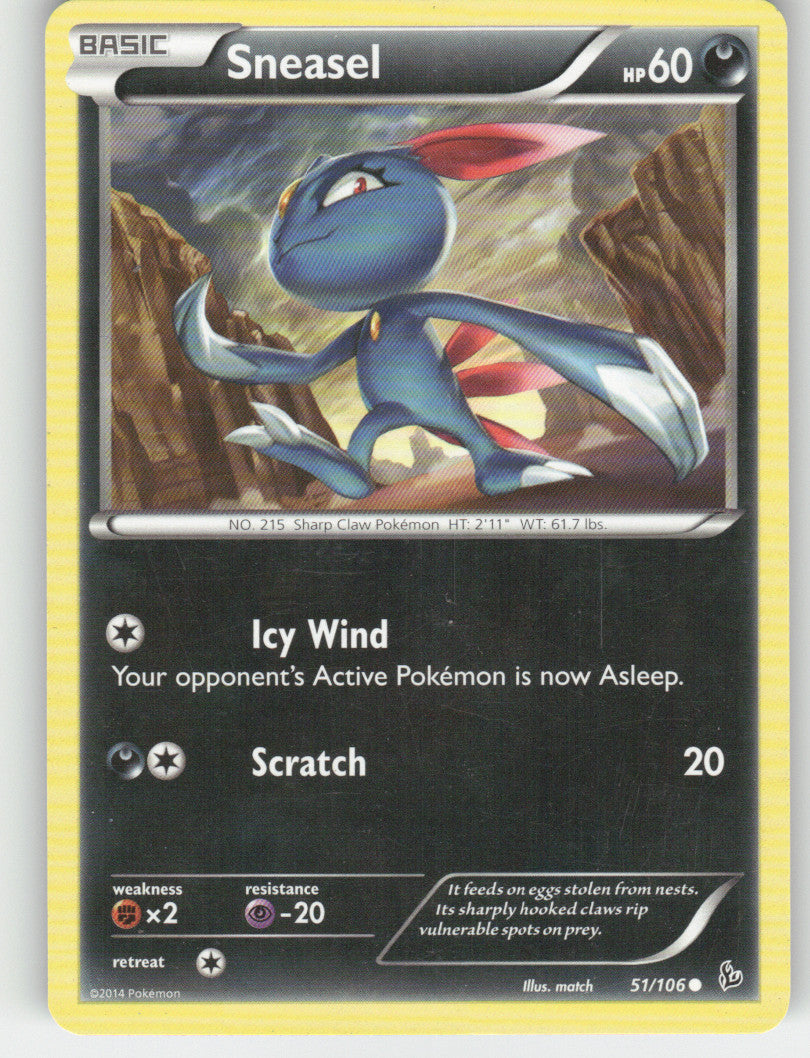 Sneasel (51) Common XY - Flashfire 51/106 NM