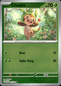 Chespin Reverse Holo Common ME04: Chaos Rising 005/086 NM