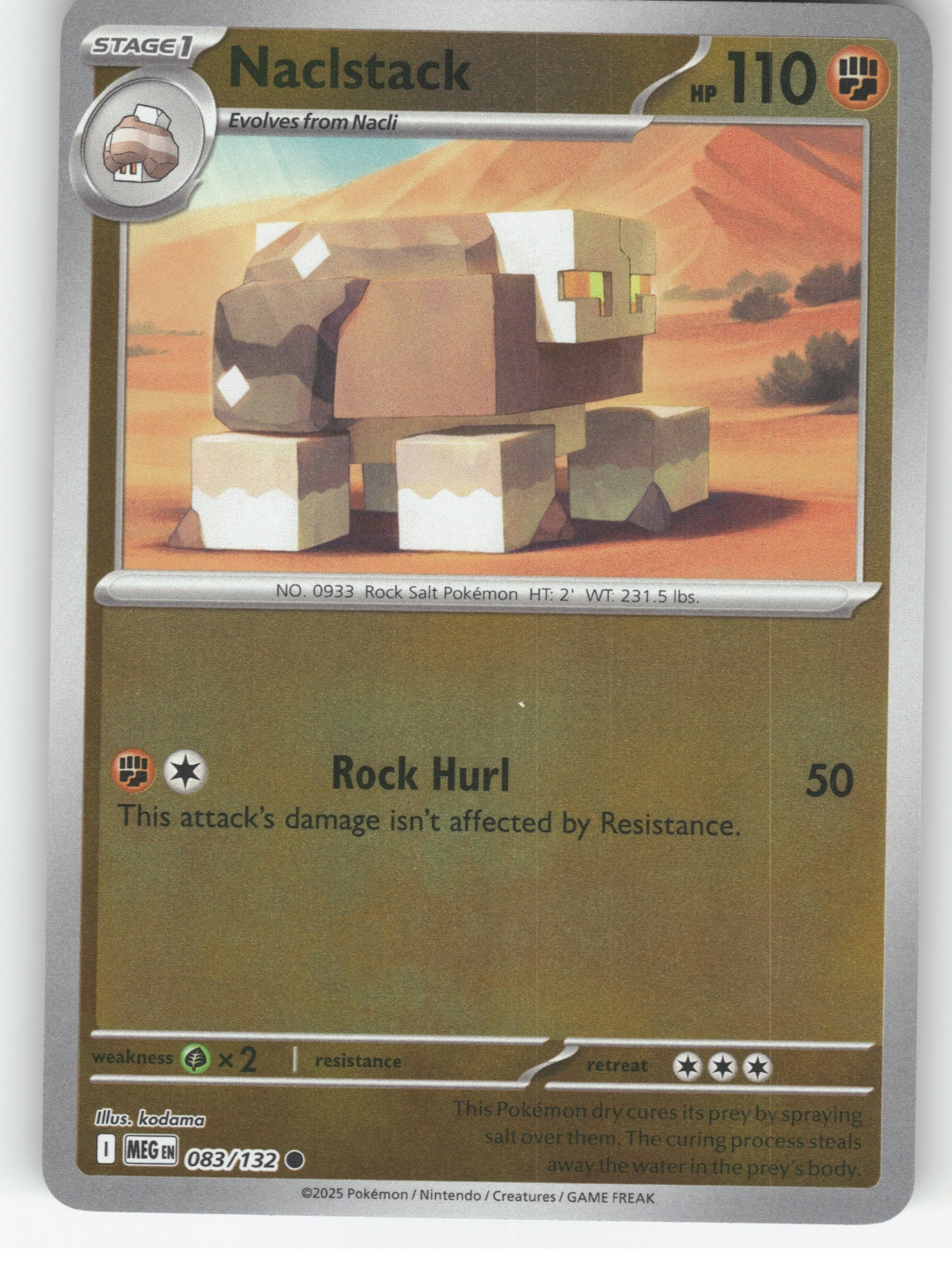 Naclstack Reverse Holo Common ME01: Mega Evolution 083/132 NM