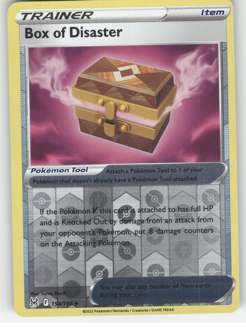 Box of Disaster Reverse Holo Uncommon SWSH11: Lost Origin 154/196 NM