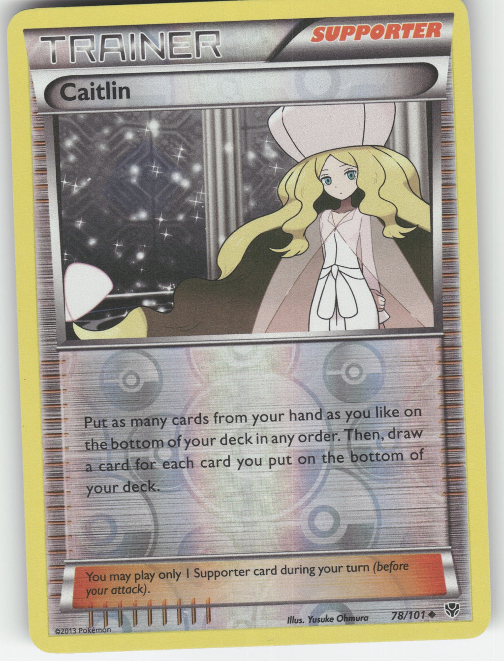 Caitlin Reverse Holo Uncommon Plasma Blast 78/101 NM