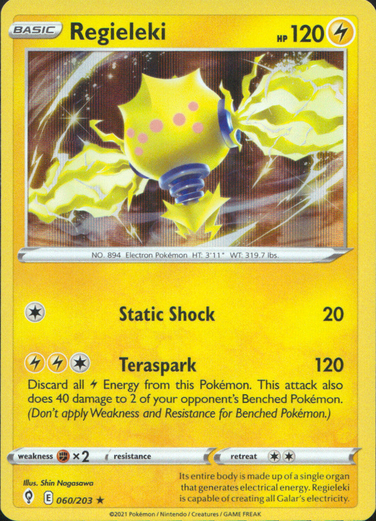 Regieleki Holo Holo Rare SWSH07: Evolving Skies 060/203 NM