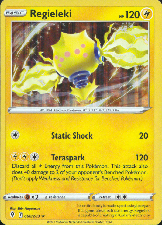 Regieleki Holo Holo Rare SWSH07: Evolving Skies 060/203 NM