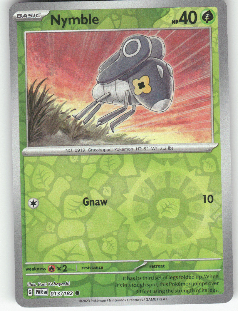 Nymble Reverse Holo Common SV04: Paradox Rift 013/182 NM