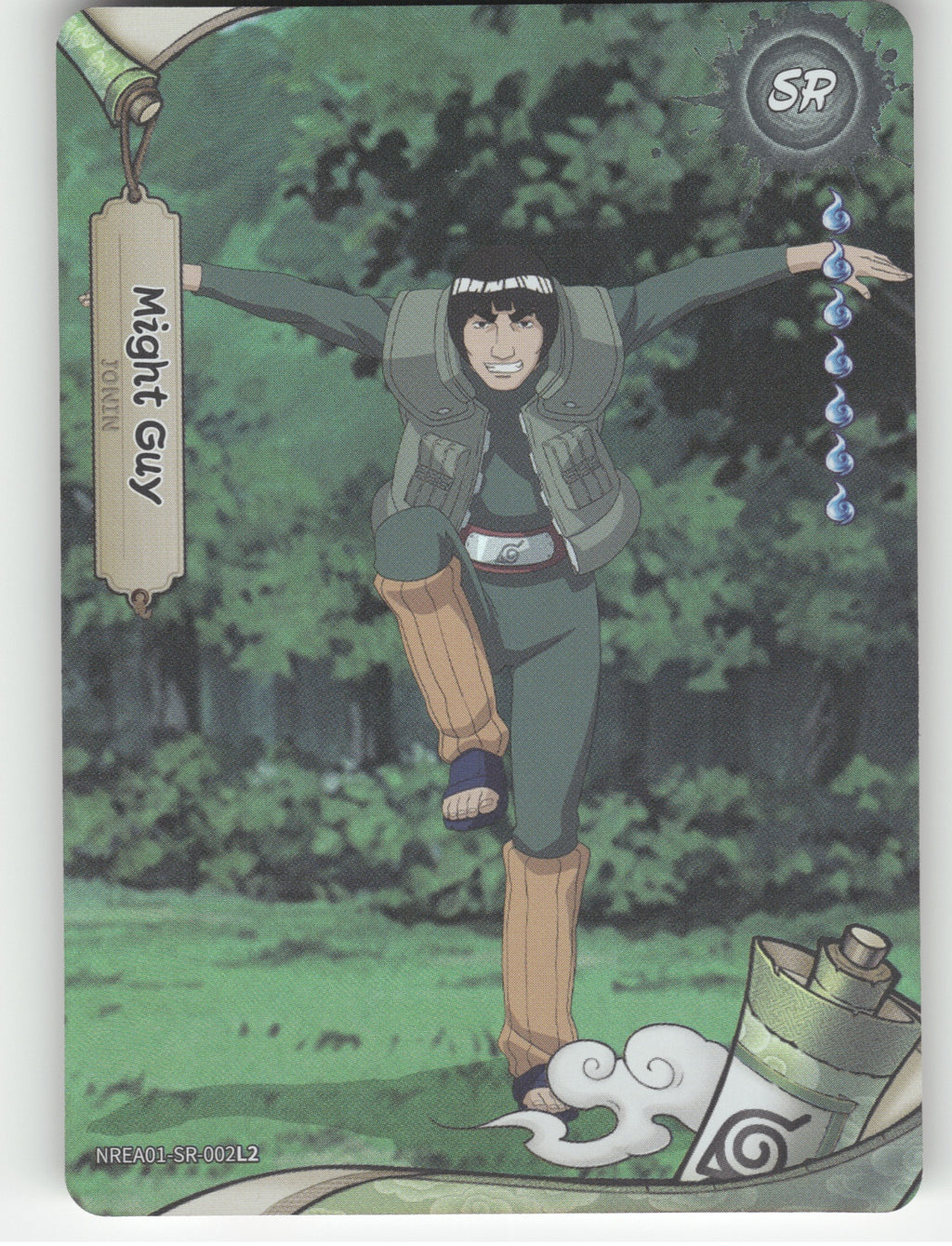 Might Guy Base SR Earth Scroll Series 1 002L2 NM front