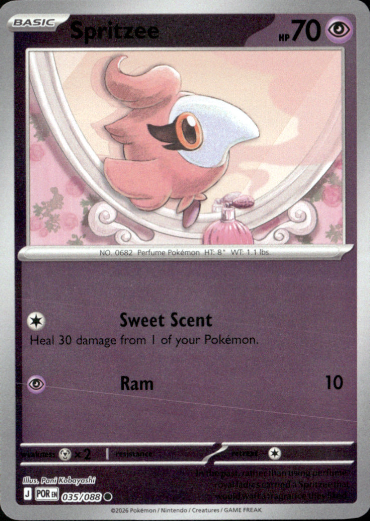 Spritzee Reverse Holo Common ME03: Perfect Order 035/088 NM