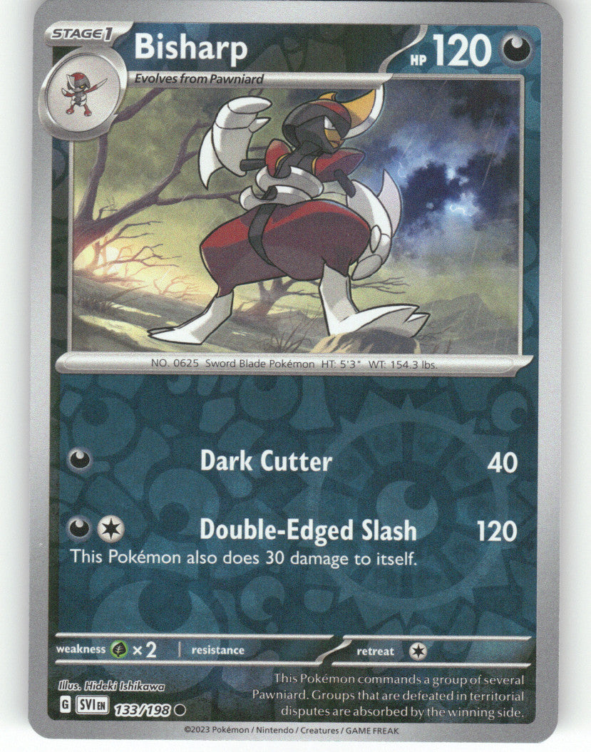 Bisharp Reverse Holo Common SV01: Scarlet & Violet Base Set 133/198 NM