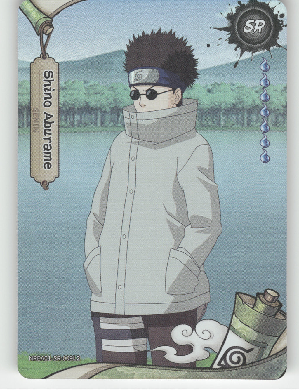 Shino Aburame Base SR Earth Scroll Series 1 009L2 NM front