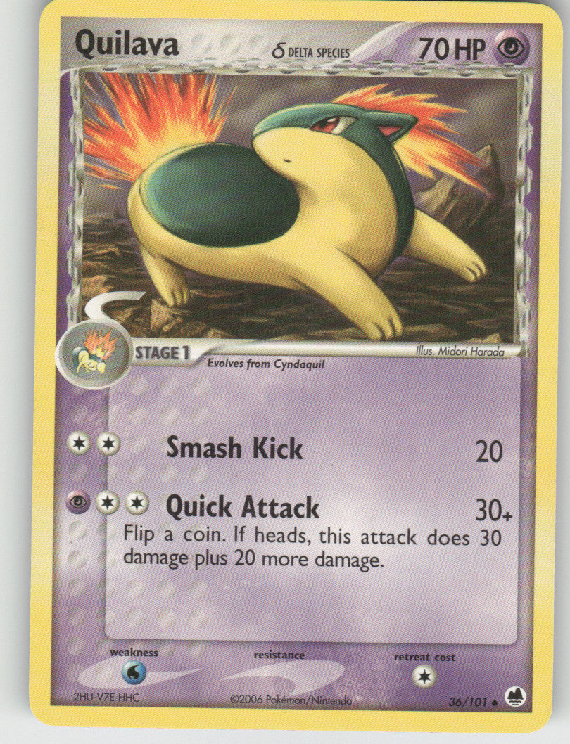 Quilava (Delta Species) Uncommon Dragon Frontiers 36/101 NM