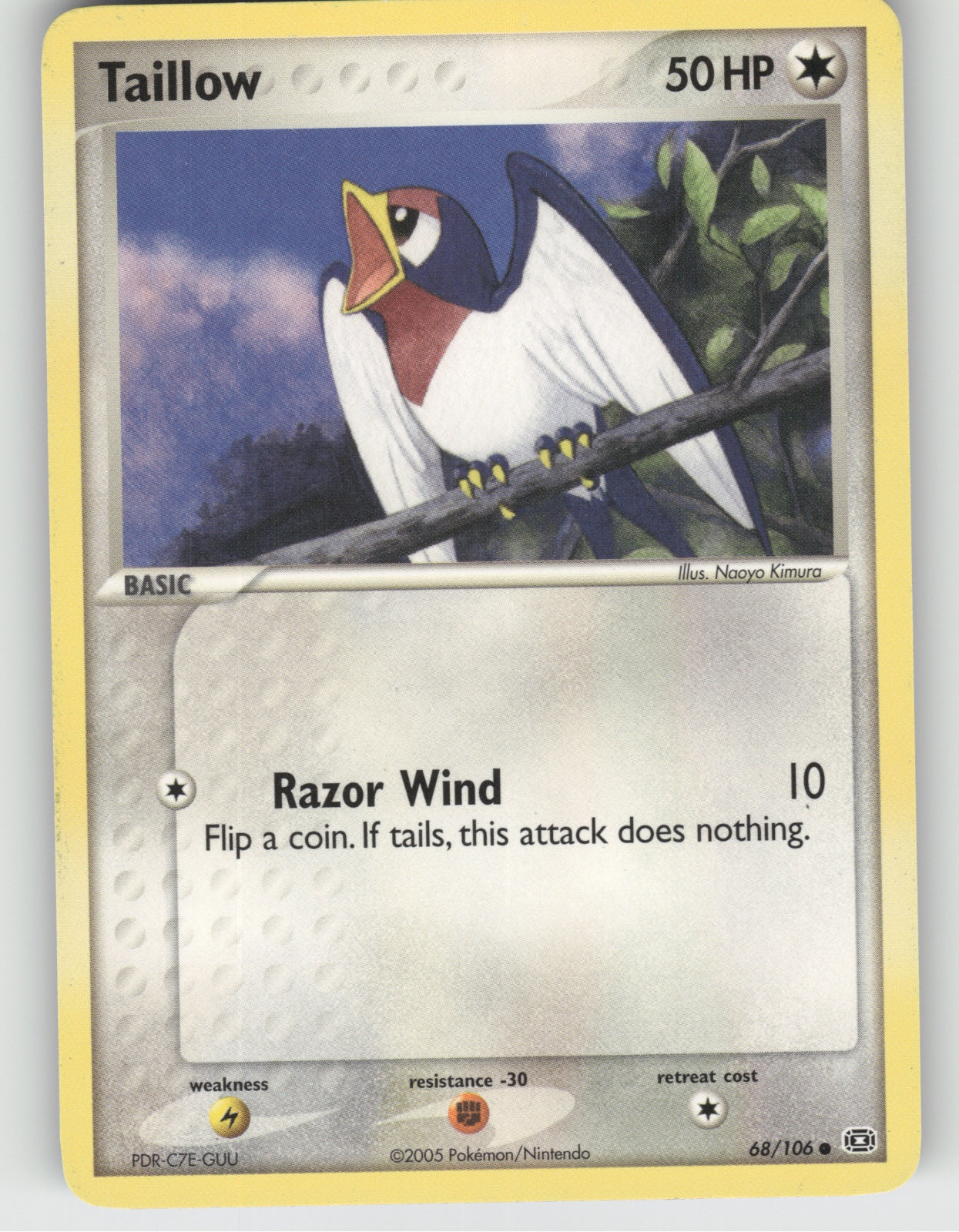 Taillow Common EX Emerald 68/106 NM