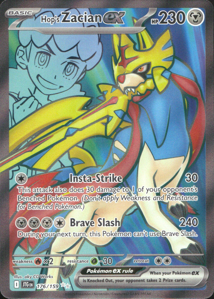 Hop's Zacian ex Holo Ultra Rare SV09: Journey Together 176/159 NM
