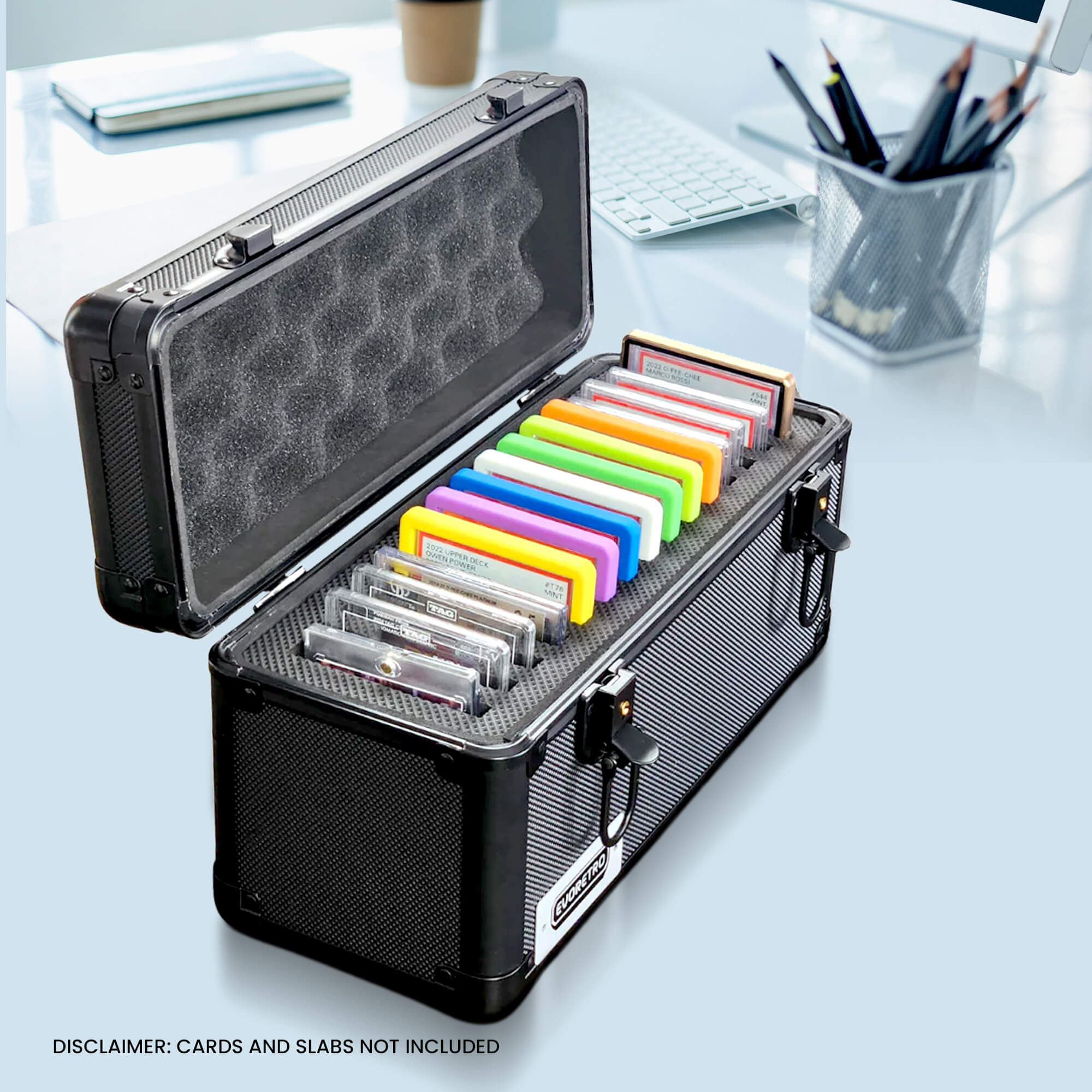EVORETRO Graded Card Storage Case 15-Slot | Black