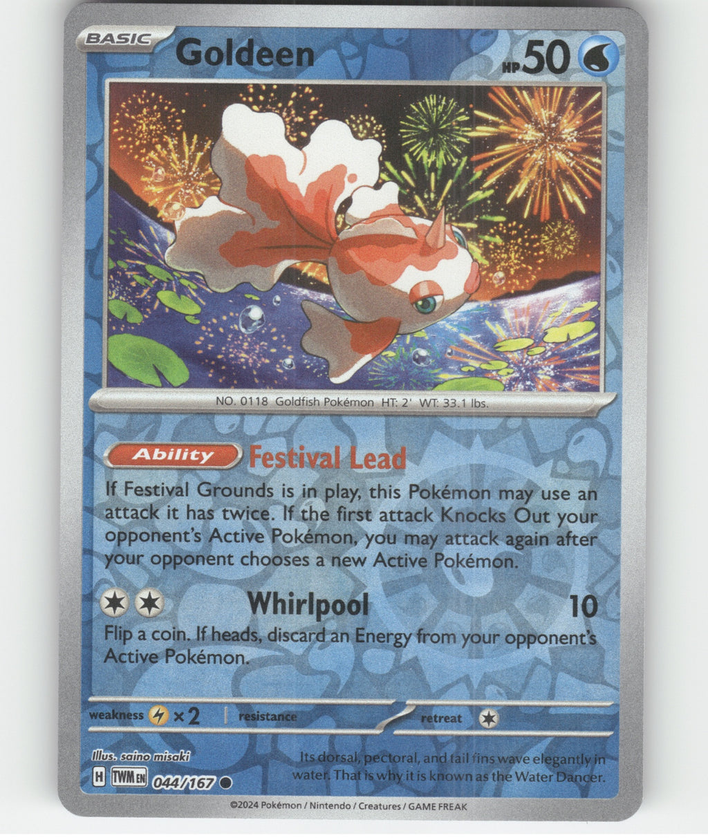 Goldeen Common SV06: Twilight Masquerade 044/167 NM