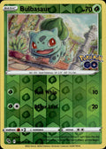 Bulbasaur Reverse Holo Common Pokemon GO 001/078 NM