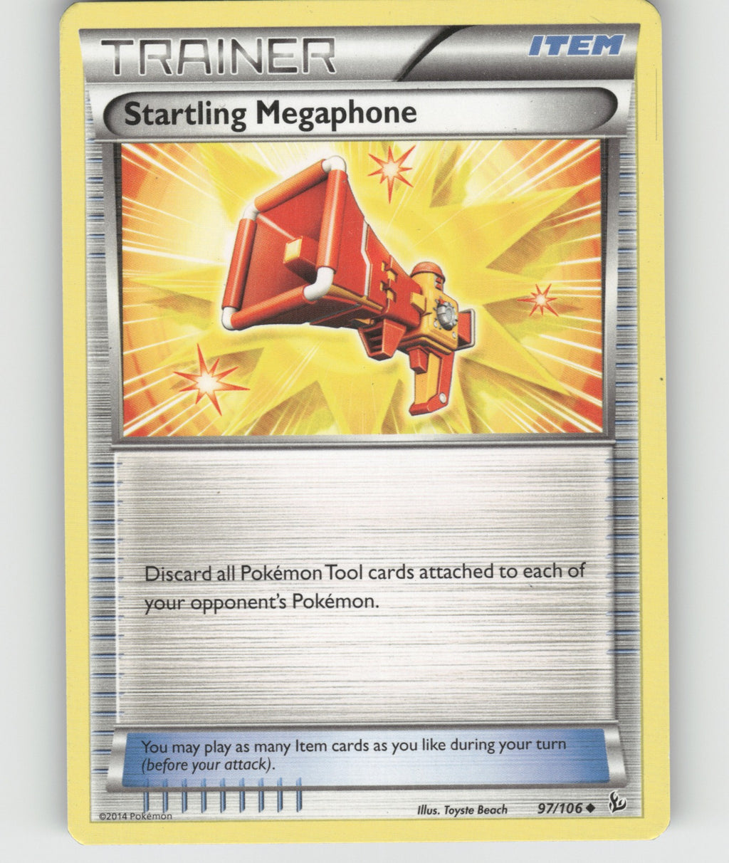 Startling Megaphone Uncommon XY - Flashfire 97/106 NM