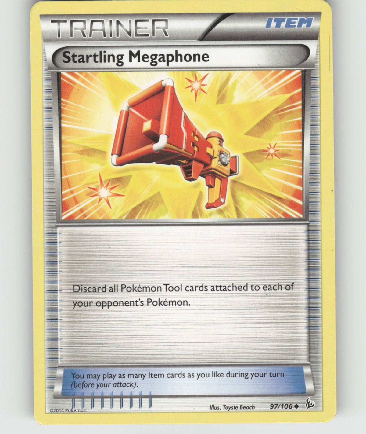 Startling Megaphone Uncommon XY - Flashfire 97/106 NM