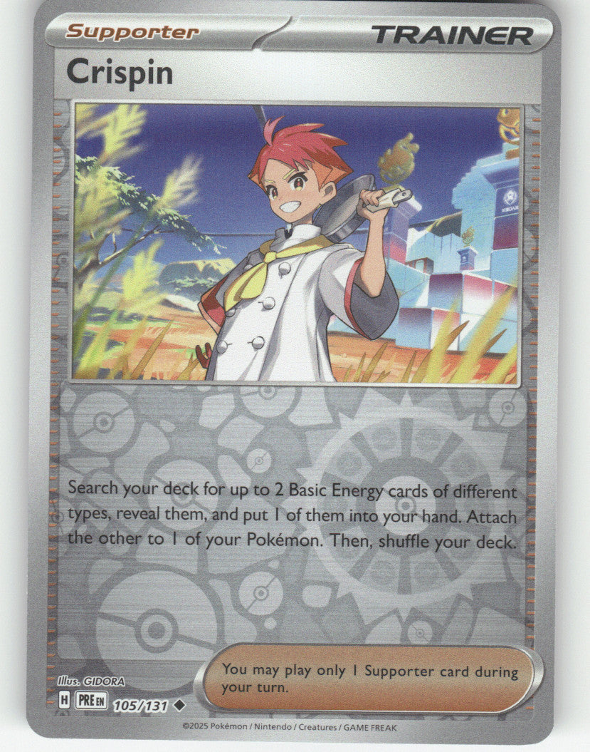 Crispin - Reverse Holo Uncommon SV: Prismatic Evolutions 105/131 NM
