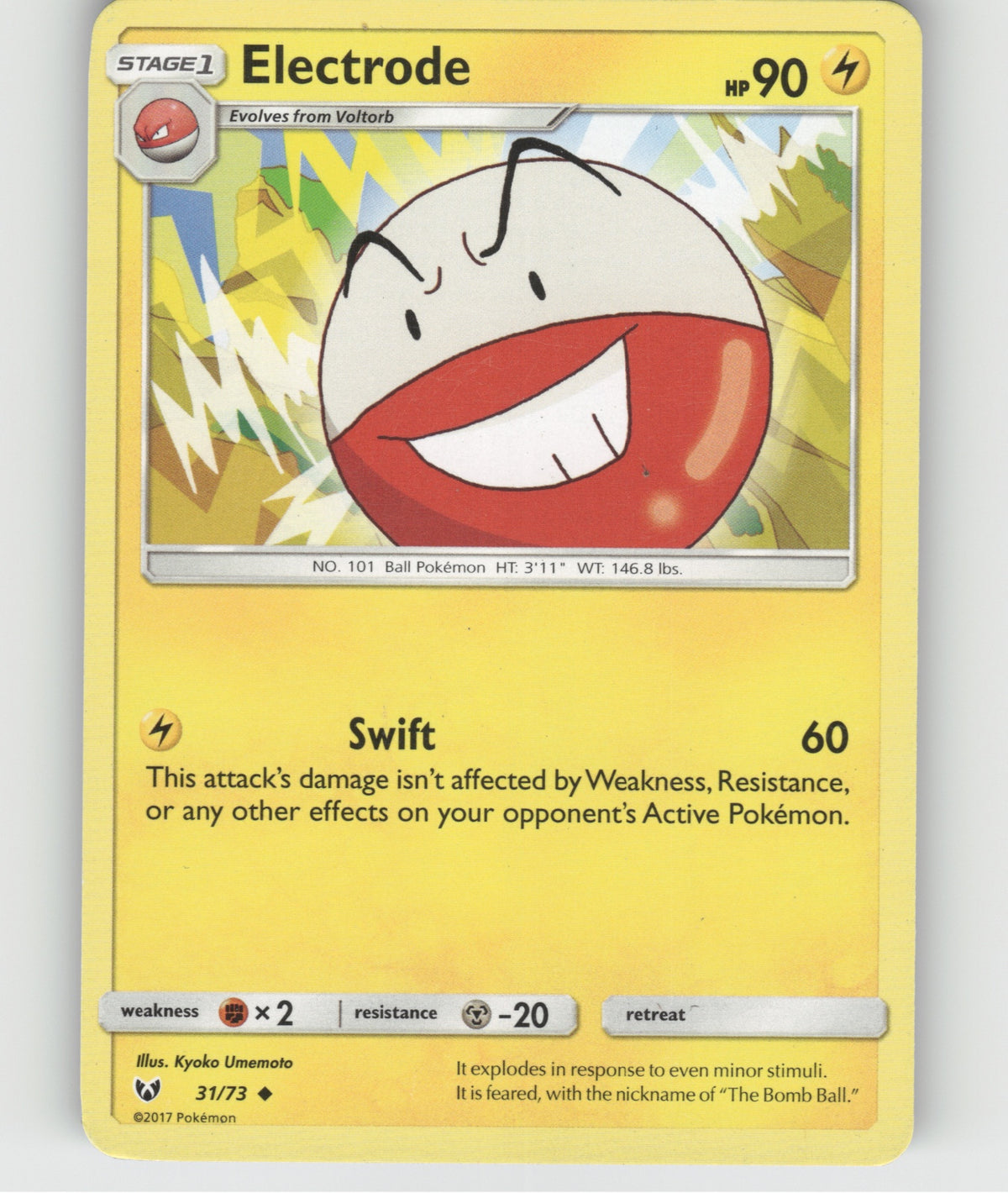 Electrode Uncommon Shining Legends 31/73 NM
