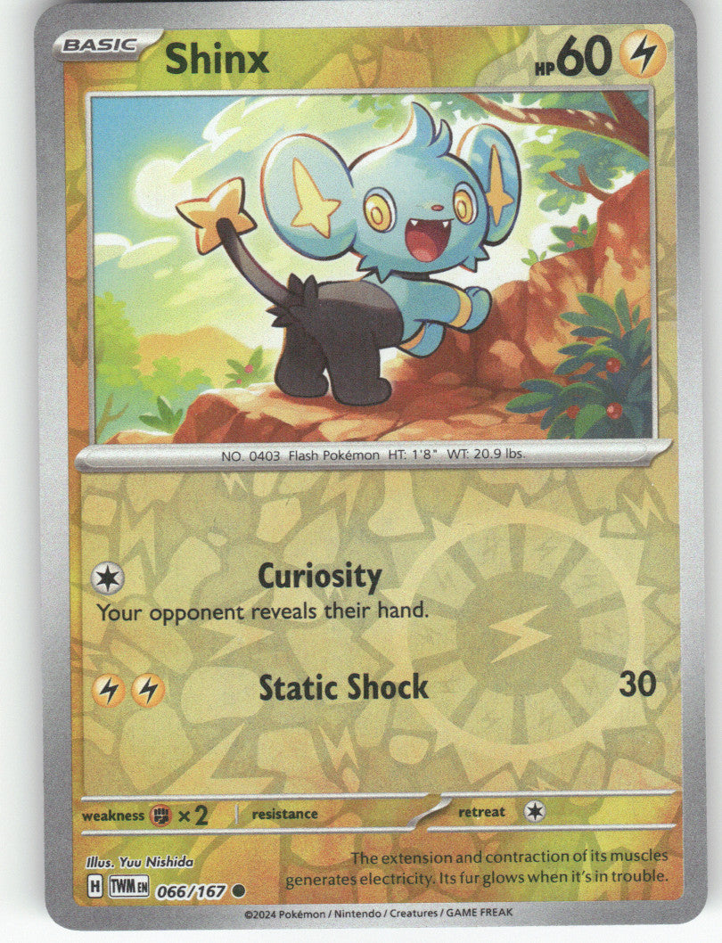 Shinx Reverse Holo Common SV06: Twilight Masquerade 066/167 NM
