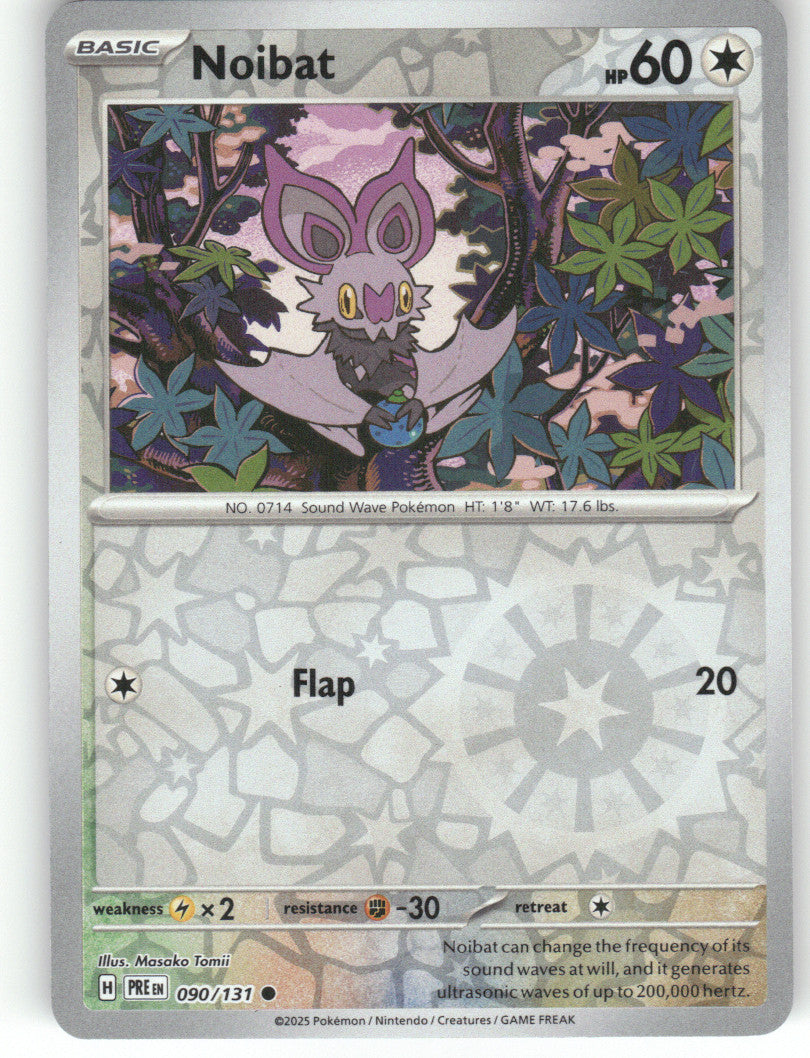 Noibat Reverse Holo Common SV: Prismatic Evolutions 090/131 NM