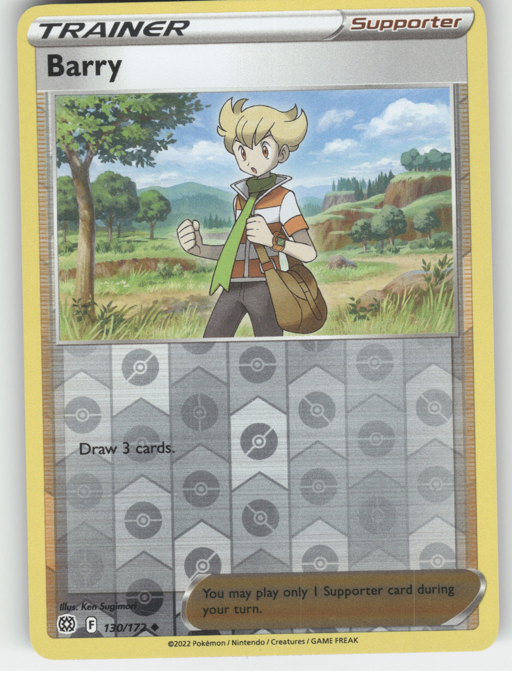 Barry Reverse Holo Uncommon SWSH09: Brilliant Stars 130/172 NM