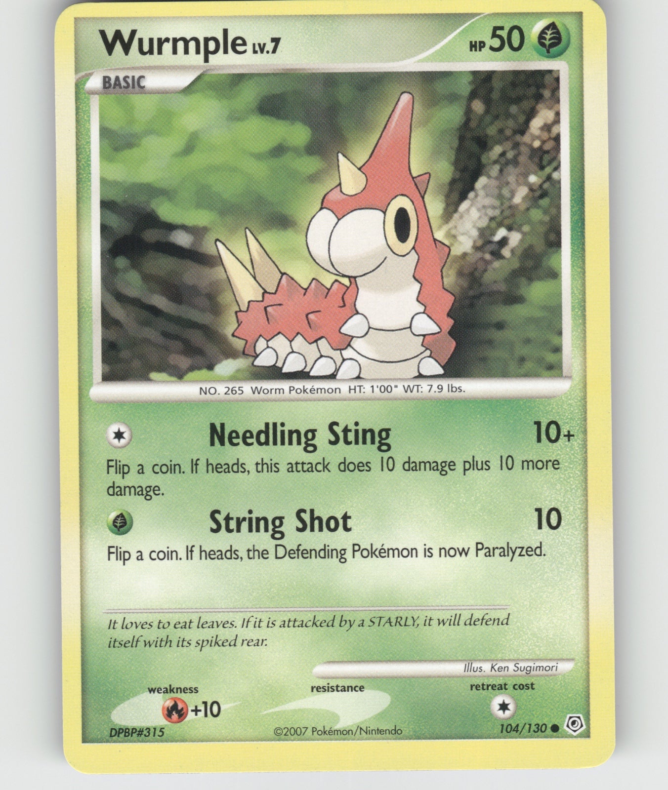 Wurmple Common Diamond and Pearl 104/130 NM