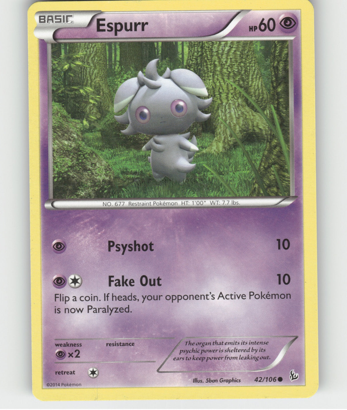 Espurr Common XY - Flashfire 42/106 NM