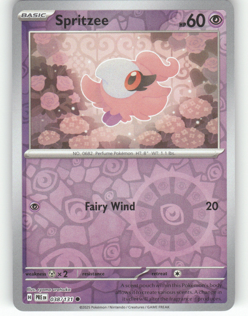Spritzee Reverse Holo Common SV: Prismatic Evolutions 038/131 NM