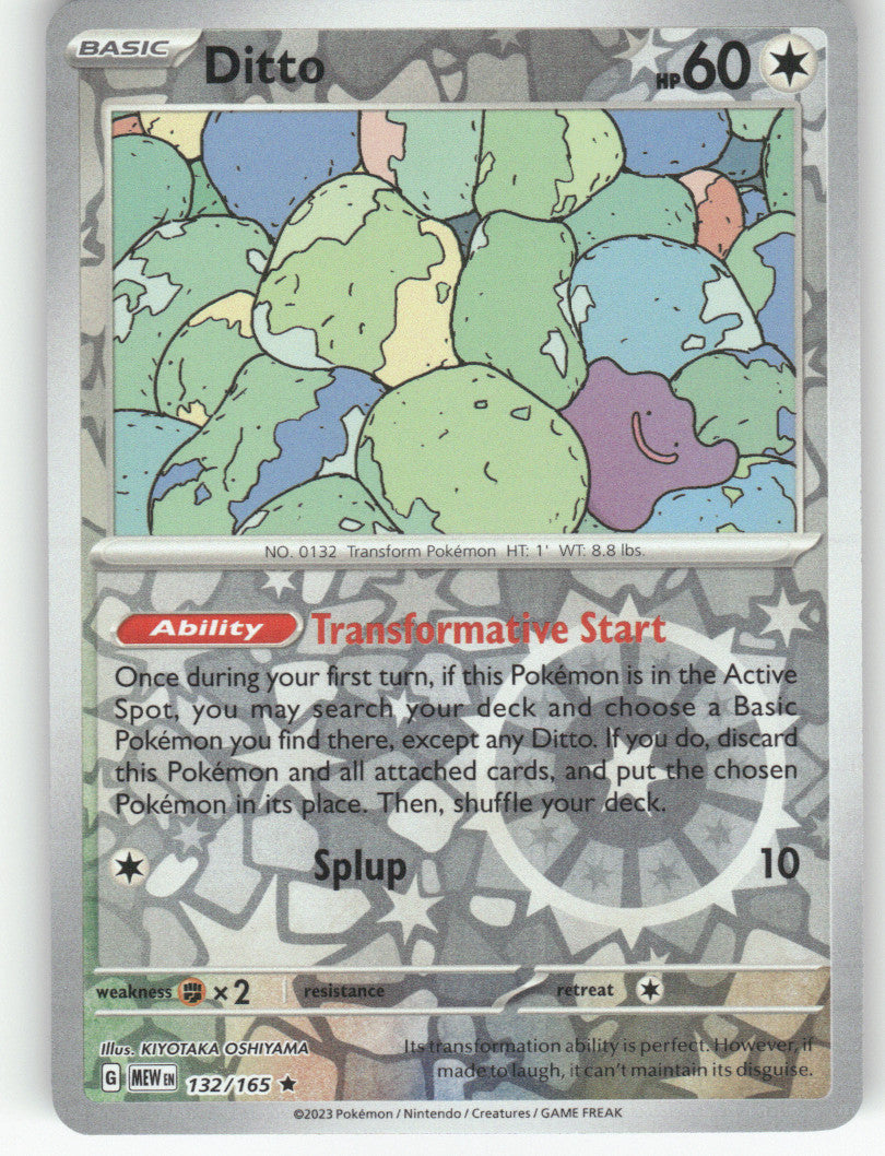 Ditto Reverse Holo Rare SV: Scarlet & Violet 151 132/165 NM