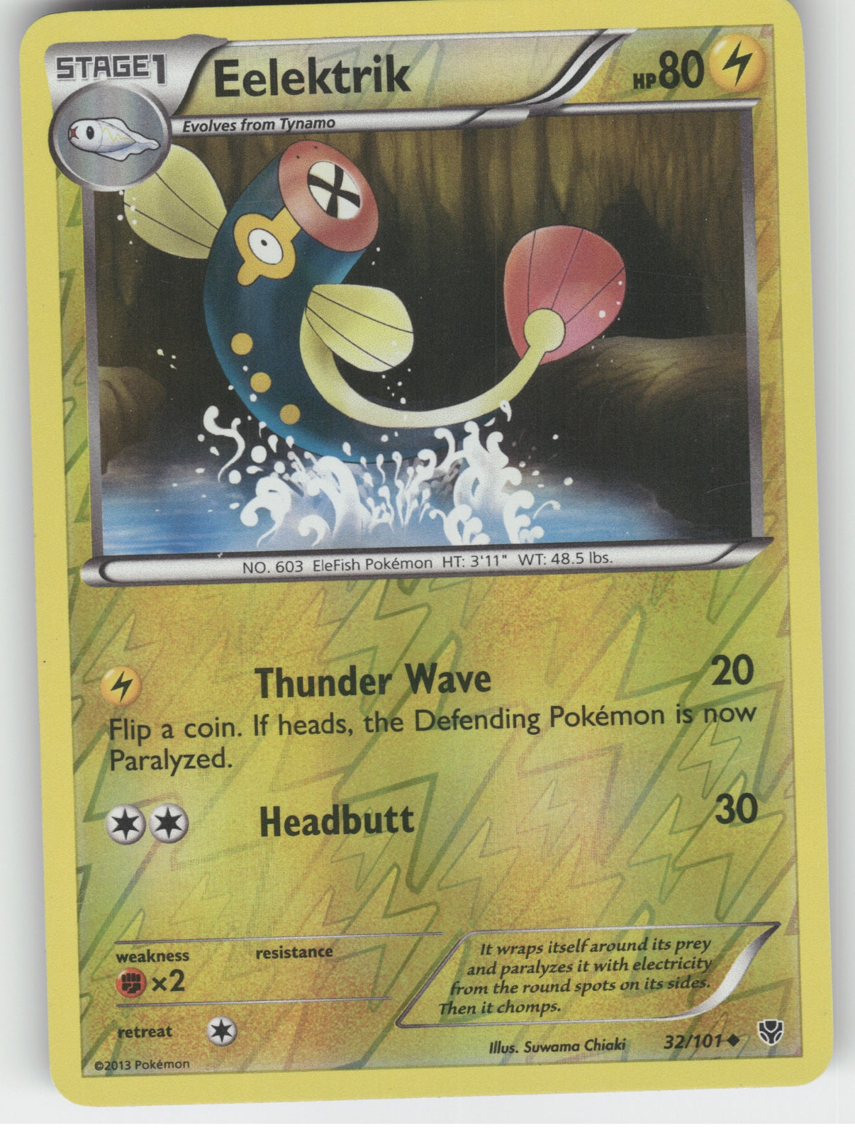 Eelektrik Reverse Holo Uncommon Plasma Blast 32/101 NM