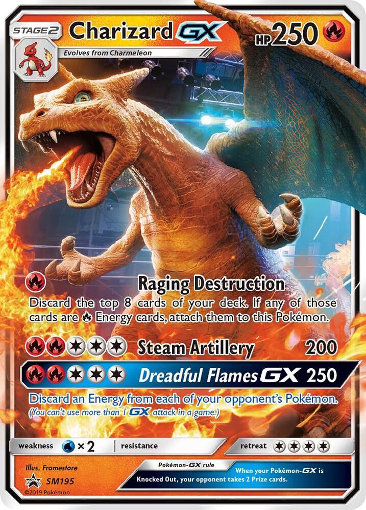 Charizard GX Holo Promo SM Promos SM195 NM