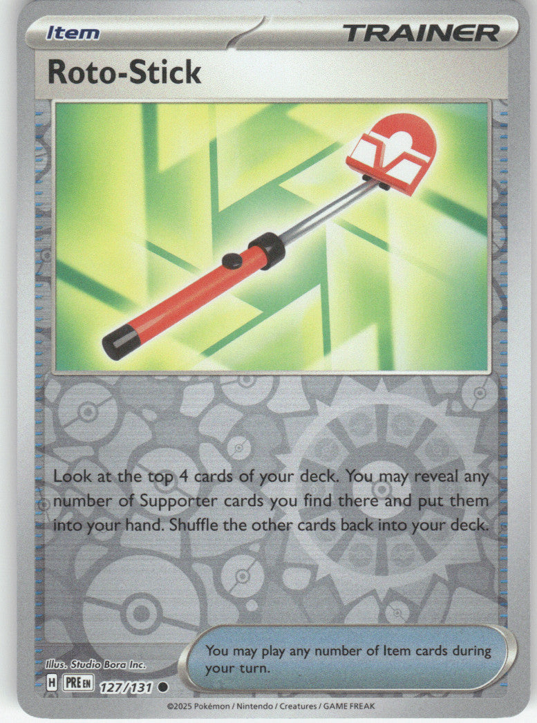 Roto-Stick Reverse Holo Common SV: Prismatic Evolutions 127/131 NM