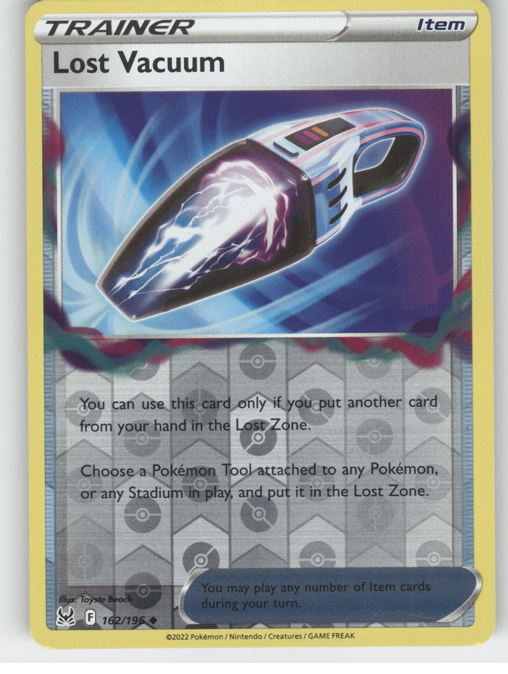 Lost Vacuum Reverse Holo Uncommon SWSH11: Lost Origin 162/196 NM