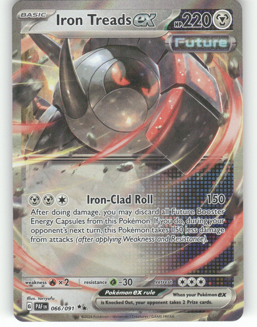 Iron Treads ex Holo Double Rare SV: Paldean Fates 066/091 NM