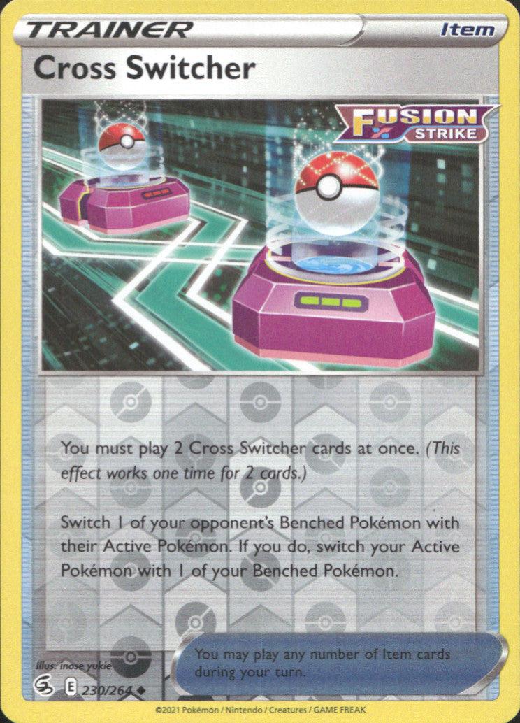 Cross Switcher Reverse Holo Uncommon SWSH08: Fusion Strike 230/264 NM