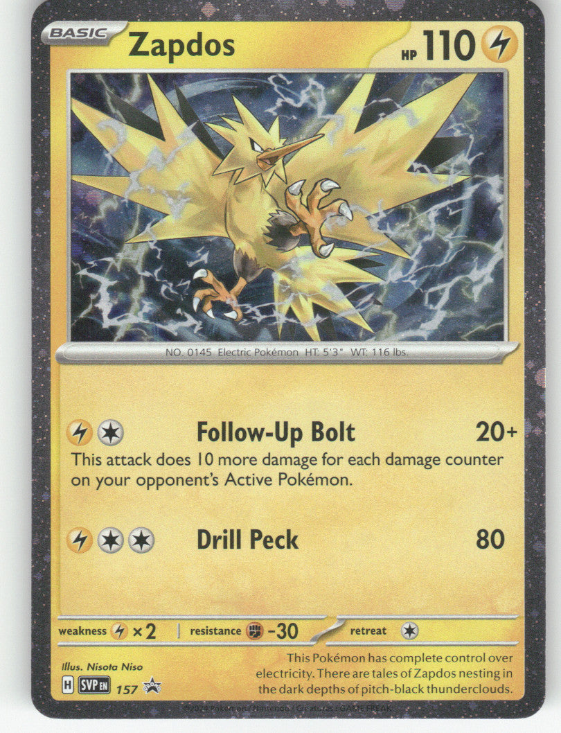 Zapdos Holo Promo SV: Scarlet & Violet Promo Cards 157 NM