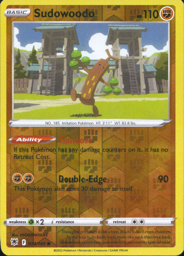 Sudowoodo Reverse Holo Common SWSH10: Astral Radiance 074/189 NM