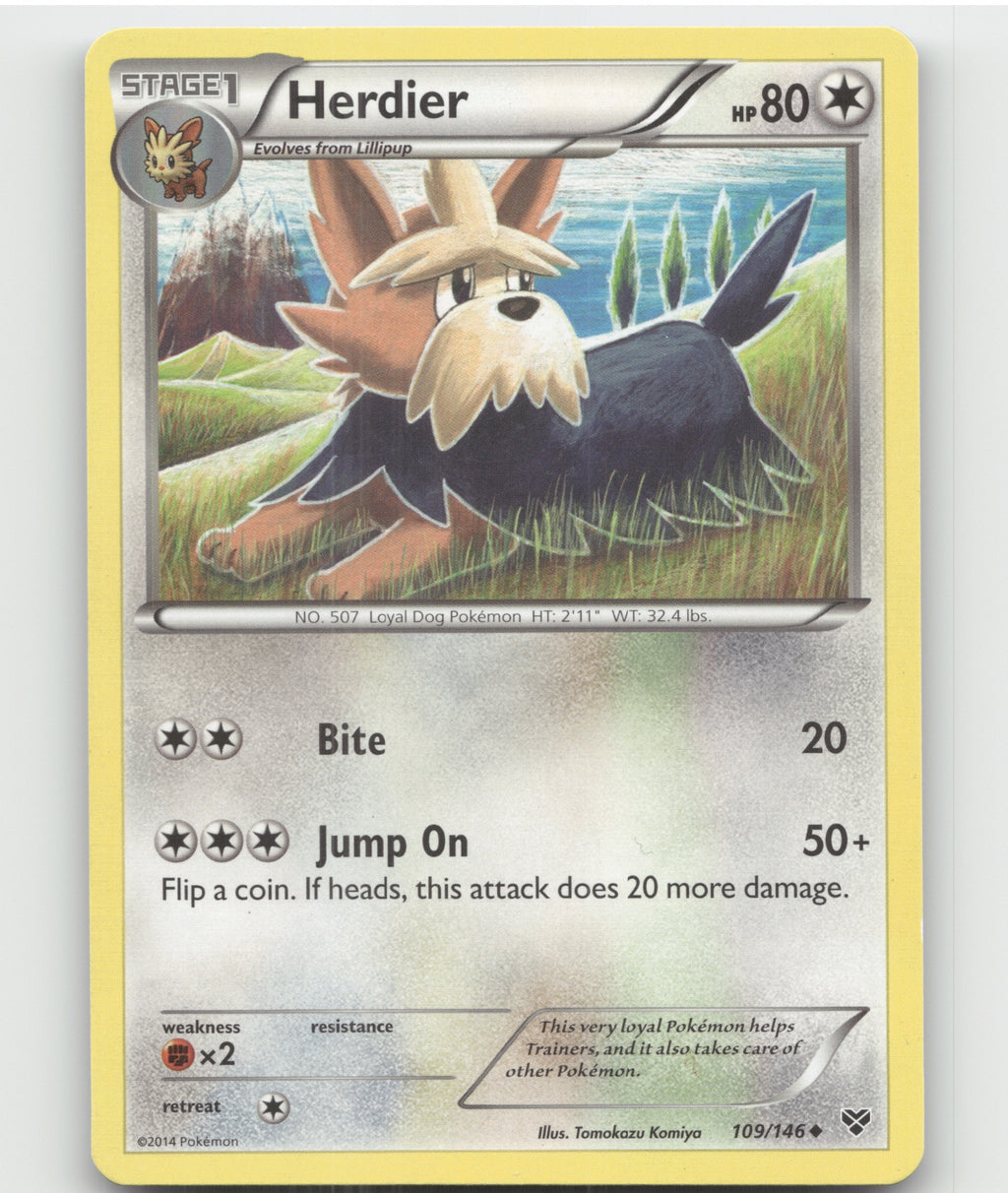 Herdier Uncommon XY Base Set 109/146 LP