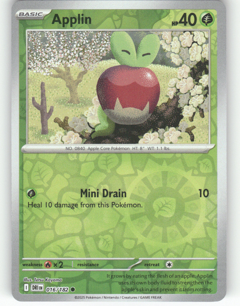 Applin Reverse Holo Common SV10: Destined Rivals 016/182 NM