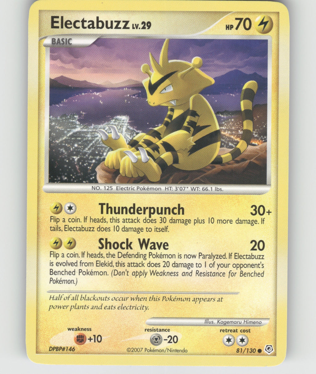 Electabuzz Common Diamond and Pearl 81/130 NM