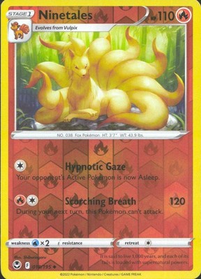 Ninetales 2022 Silver Tempest #018/195 Near Mint
