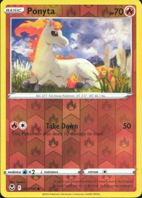 Ponyta 2022 Silver Tempest #021/195 Near Mint